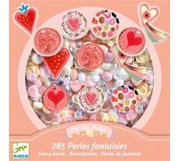 Perles fantaisies theme coeur Beige