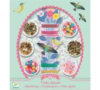 Djeco Kit de création de bijoux Perles alphabet Multicolore