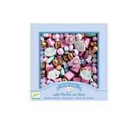 Création perle et bijou Djeco Perles en bois Arc en ciel