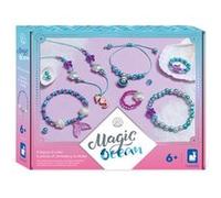 Janod - Kit créatif enfant Les Ateliers Bijoux J09126 6 bijoux Sirènes - Motricité fine - Dès 6 ans