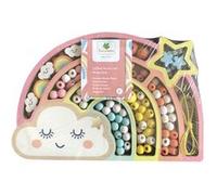 Création perle et bijou Sycomore Perles Bois Arc-en-ciel Multicolore G