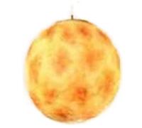 Création Post-Moderne Nine Planet Chandelier Personnalité Cosmic Decorative Plafond Lampe Cafe Restaurant Bar Island Chandelier Résine Round Pendant Light Huit planètes Disponibles en Neuf Tailles