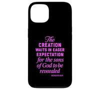 Creation Waits God Children Bible Prayer Group Romains 8:19 Coque pour iPhone 13