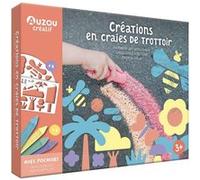 Mark Magnaye – Créations en craies de trottoir – 6 pochoirs à assembler, 8 craies et modèles