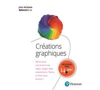 Créations graphiques Réussissez vos brochures, logos, pages web, newsletters, flyers, et bien plus encore ! - John McWade - Pearson France - broché - Manuel