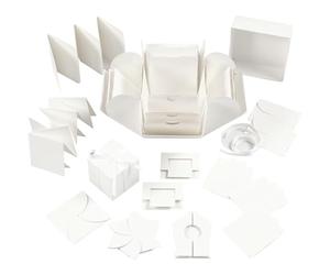 Creativ 25379 Boîte à explosion Blanc cassé 7 x 7 x 7,5 cm + 12 x 12 x 12 cm