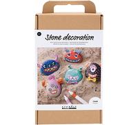 Children's Creative Kit - Decorating Monsters Pebbles - 5 pcs
