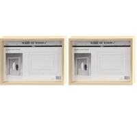 Creativ Cadre double face A4 - Dimensions : 22,1 x 30,8 cm - Profondeur 4,5 cm, pin, 1 pièce. Dimensions intérieures : 20,1 x 28,8 cm. (Lot de 2)