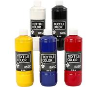 Creativ Coloration textile, couleurs primaires, 5 x 500 ml