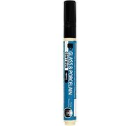 Creativ Company 1-2 mm 1-Marqueur verre et porcelaine Noir