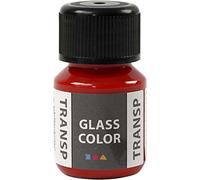 Creativ Company 35-Piece Verre Couleur Transparente, Rouge