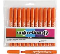 Creativ Company 37338 Marqueur 12 Pièces Pointe Ogive Orange