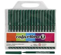 Creativ Company 373558 Marqueur 18 Pièces Pointe Ogive Vert Foncé