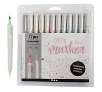 Creativ Company 37380 Marqueur 12 Pièce(S) Pointe Du Marqueur/Fine Multicolore
