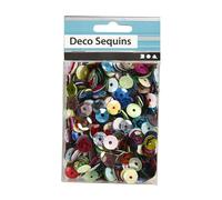Creativ Company 522301, Paillettes, multicolores, 6 mm, 10 g, polybag