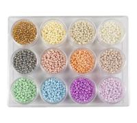Creativ Company 68235 Cordon Perle En Forme De Graine Verre Multicolo