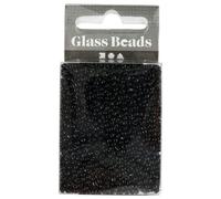 Creativ Company 682831 Perle En Forme De Graine Verre Noir Noir