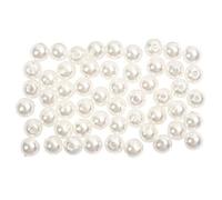 Creativ Company 698161 Perle Ronde Plastique Blanc 100 Pièces Blanc