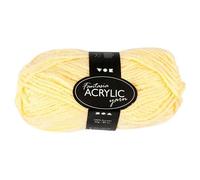 Creativ Company - Acrylic Yarn, Light Yellow, 50gr, 80m 421804