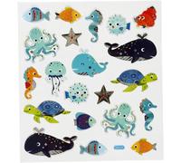 Creativ Company Autocollants, feuille 15x16,5 cm, env. 21 pièce, animaux marins, 1flles