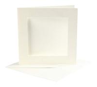 Creotime cartes passepartout avec enveloppes crème 20 pièces Crème G