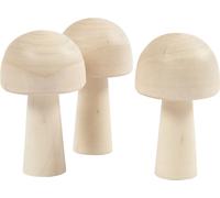 Creativ Company CC Champignons en bois 5,2x2,9 cm 3 pièces