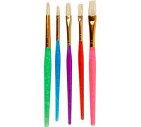 Creativ Company CC Colortime Set de pinceaux pour enfants 5 pièces, ronds et plats