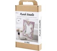 Creativ Company CC Hobbyset Punch Needle Mirror couleurs pastel