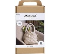 Creativ Company CC Hobbyset Sac en macramé blanc