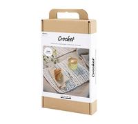 Kit d'artisanat au Crochet, napperon, 1 paquet, Taille unique, Black
