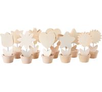 Creativ Company CC Jeu de fleurs à clip mémo en bois, 10 pièces, 10 x 5 cm