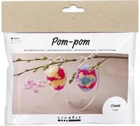 Creativ Company CC Mini kit de loisirs créatifs Œufs en pompons