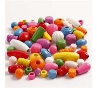 Creativ Company CC Perles en bois 5-28 mm Multimix Large 466 pièces