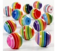 Creativ Company CC Perles en résine rondes 12 mm Multi Mix 50 pièces