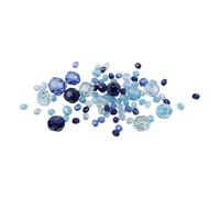 Creativ Company CC plastique Mélange de perles à facettes 4-12 mm Blue Harmony 170 pièces