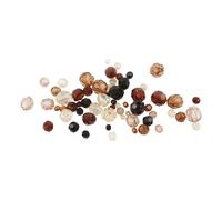 Creativ Company CC plastique Mélange de perles à facettes 4-12 mm Or Harmony 170 pièces