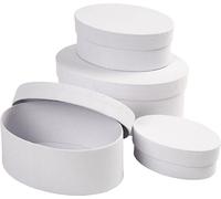 Creativ Company CC Set de boîtes ovales H : 4-7 cm L : 10-16 cm
