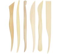 Creativ Company CC Set d'outils de modelage en bois, 6 pièces