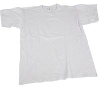Creativ Company CC T-shirt en coton à col rond, 5-6 ans, blanc
