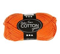 Creativ Company - Cotton Yarn, Orange, 50gr, 170m 431090