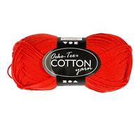 Creativ Company - Cotton Yarn, Red, 50gr, 170m 431080