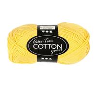 Creativ Company - Cotton Yarn, Yellow, 50gr, 170m 431040