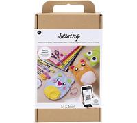Creativ COMPANY Craft Kit - Start DIY Kit Sewing, Teddy Bears, 1 pk. (977540)
