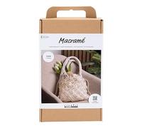 Creativ Company Creative Macramé Set - Bag in White - Perfect for Designing an Individual Bag