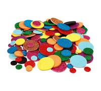 Creativ Company Foam Shapes Glitter Circles, 150pcs.