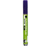 Creotime stylo à peinture verre & porcelaine paillettes violet Violet G