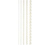 Creativ Company - Half Adhesive Pearls White 2-8mm, 140pcs. 28316