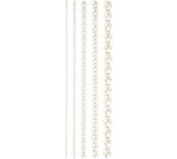 Creativ Company - Half Adhesive Pearls White 2-8mm, 140pcs. 28316