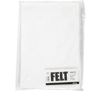 Creativ Company - Hobby Felt White A4, 10 Sheets 45502