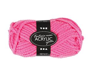 Creativ Company Laine acrylique Fantasia, 45 m, rose néon, 50 gr